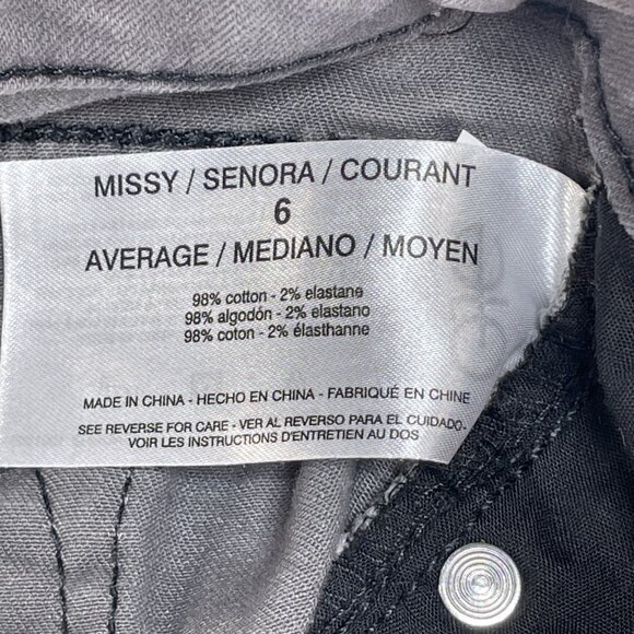 Nine West Jeans Womens 6 Brown Camo Floral Skinny Ankle Mid Rise Denim 28x28 - Picture 9 of 11